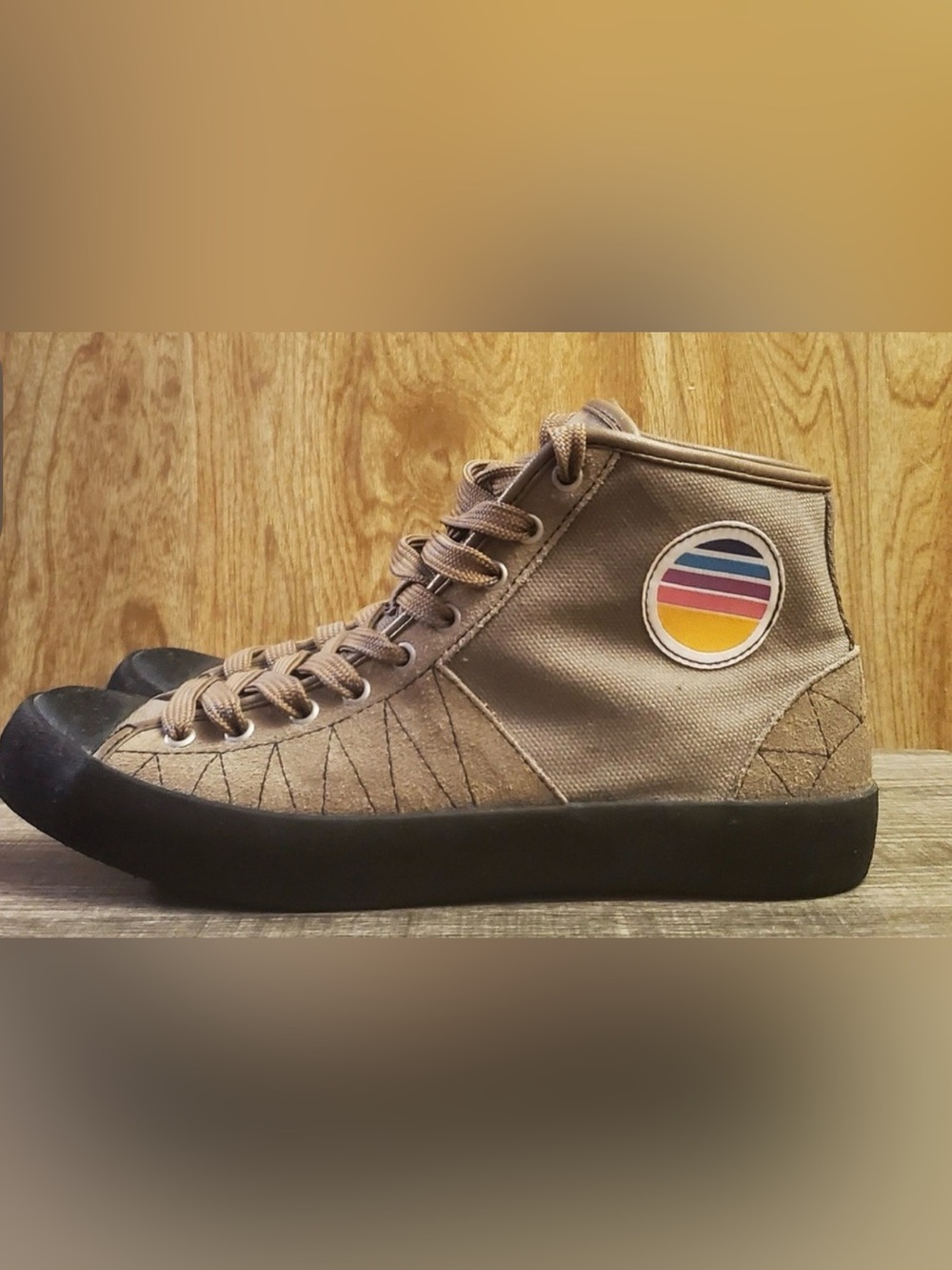 Fronteer Super Gratton Hi Top 'Sandstone' New (Size 8.5) Retro Limited climbing